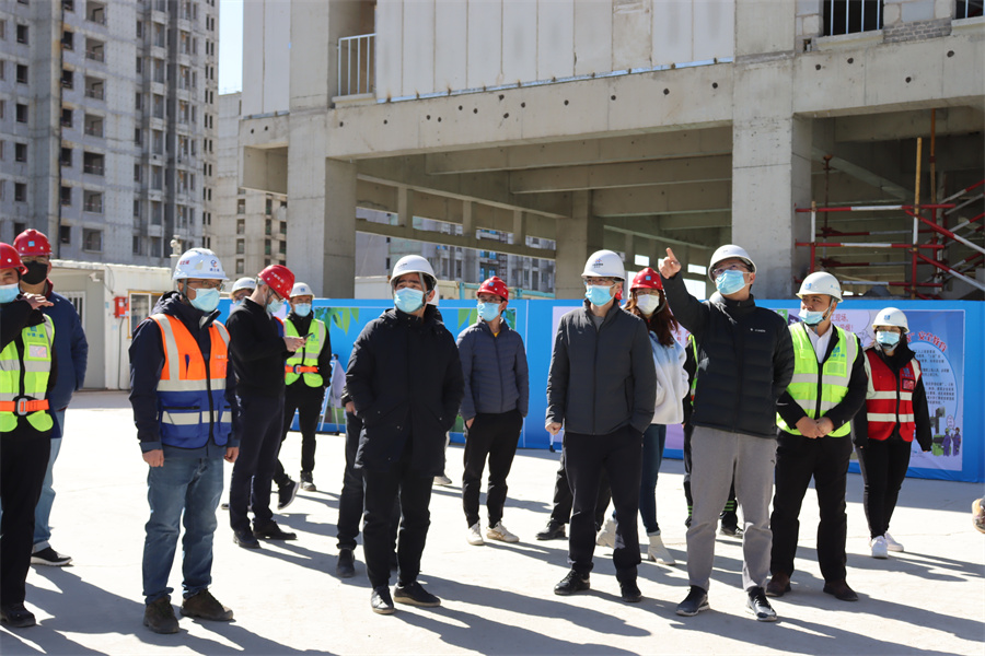 天津城市公司主要领导检查项目疫情防控与安全生产